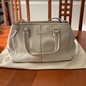 White Cole Haan Pebble Leather Purse/Shoulder Bag